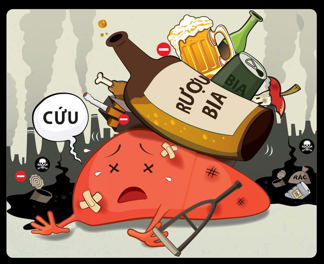 Cai rượu bia sẽ giúp giảm hẳn viêm gan b triệu chứng